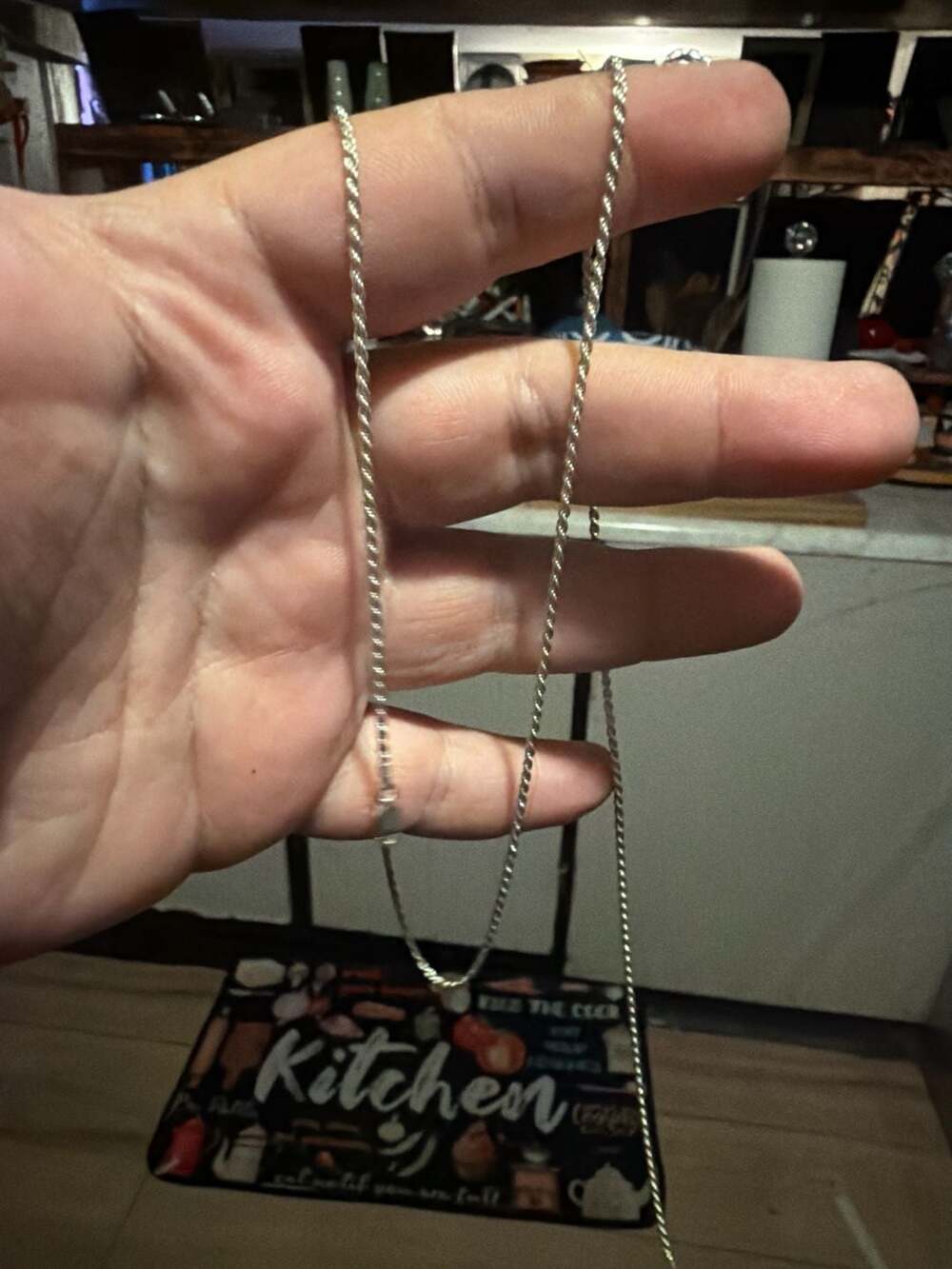 1mm sterling silver 28 inch rope chain